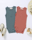 Bamboo 0-24M Baby Bodysuit Summer Sleeveless Infant Toddler Rompers Baby Clothes Soft and Natural